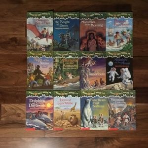 Set of 12 Magic Treehouse books 1-9 and 11-13